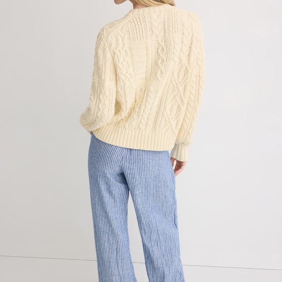 Ralph Lauren Cream Cable Knit Sweater with American Flag - Picture 13 of 15